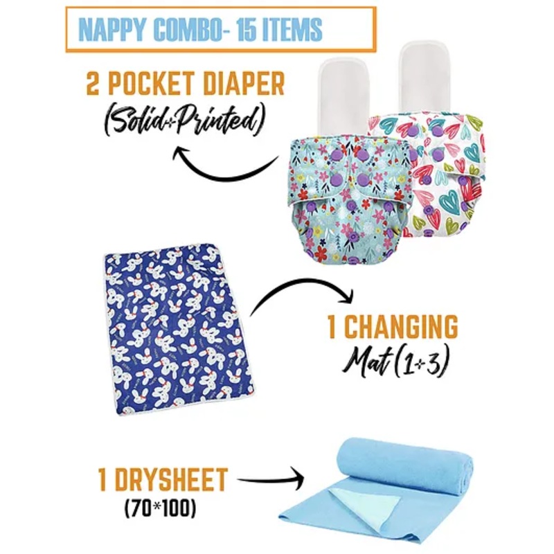 Moms Home Baby Care Nappy Comb Set – Multicolour