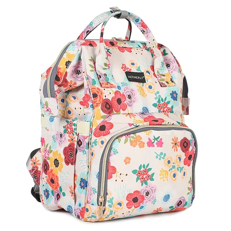 Motherly Elegant Diaper Bag for Mothers for Travel with Warranty | Spacious Diaper Bags for Mom | Baby Bag for Mother Travel  (Garden Glam)