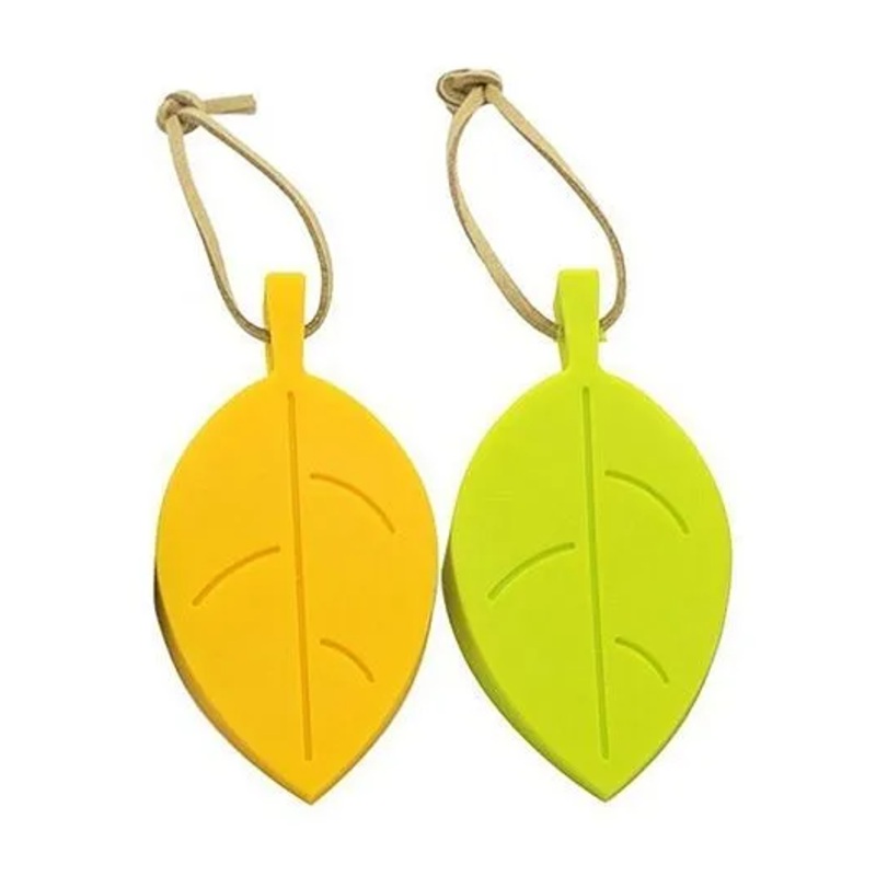 Syga Silicone Leaf Shaped Door Stoppers Block Wedge Doorstops – Pack of 2 (Colour May Vary)