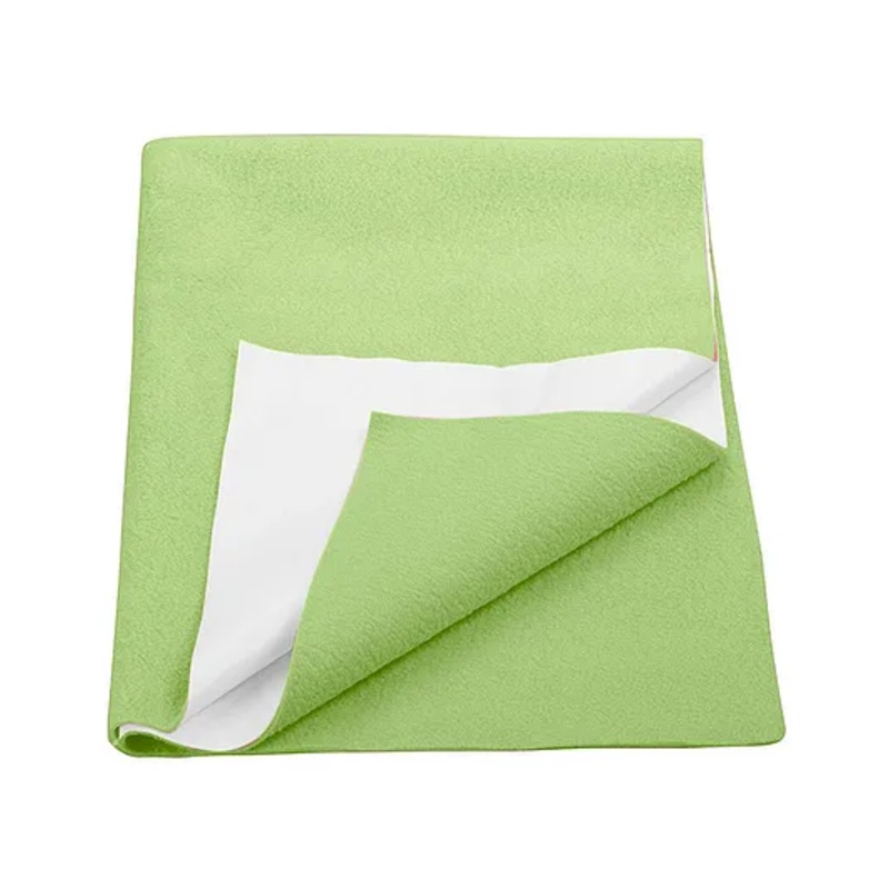 Trance Home Linen Supersoft Extra Absorbent Baby Dry Sheet for Kids- Single, Pista Green