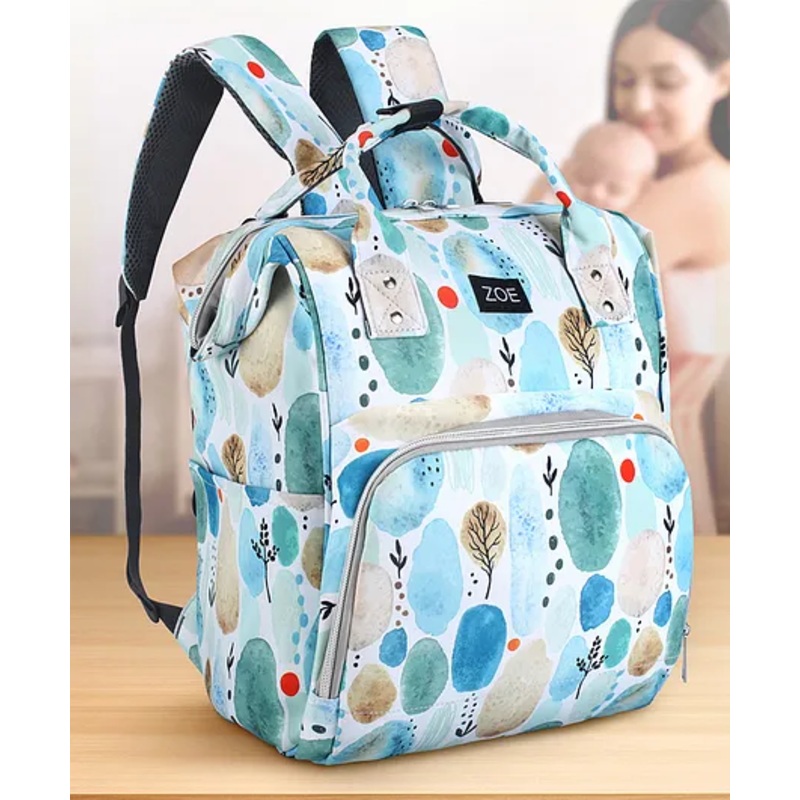 ZOE Nature Splash Multipurpose Diaper Backpack – Multicolor