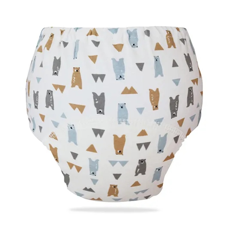 Bembika Babies Cotton Potty Training Pants Bear Printed Large -Multicolor