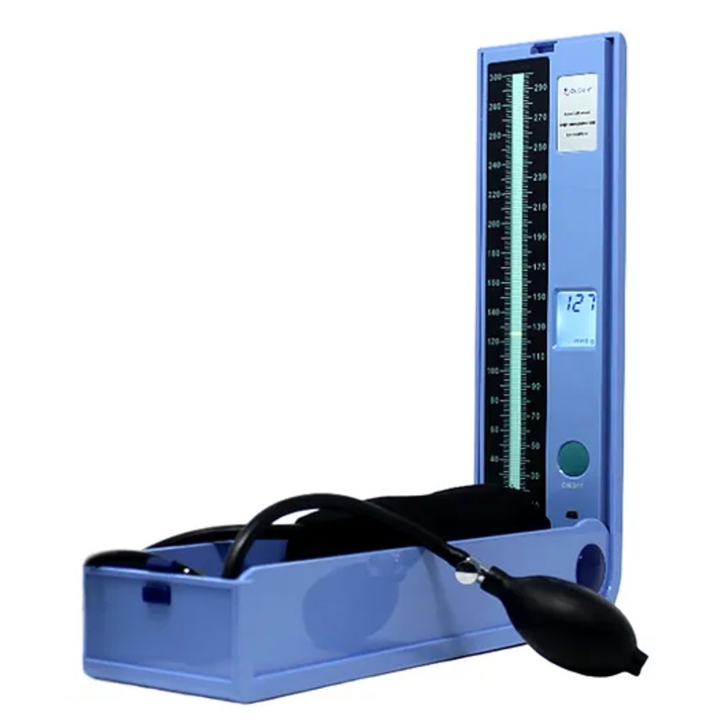 Dr. Odin OED101 LED Sphygmomanometer – Mercury-Free, Dual Power, LED Display, Latex Bulb & Bladder