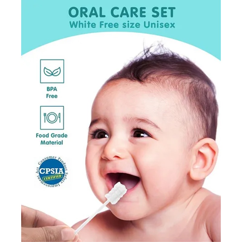 Oral Care Disposable Mouth Swabs Free size 40 Pieces- White