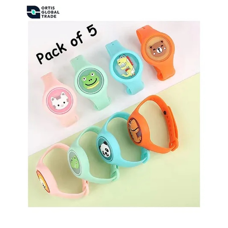 Ortis Mosquito Repellent Bands Pack of 5 (Color & Design May Vary)