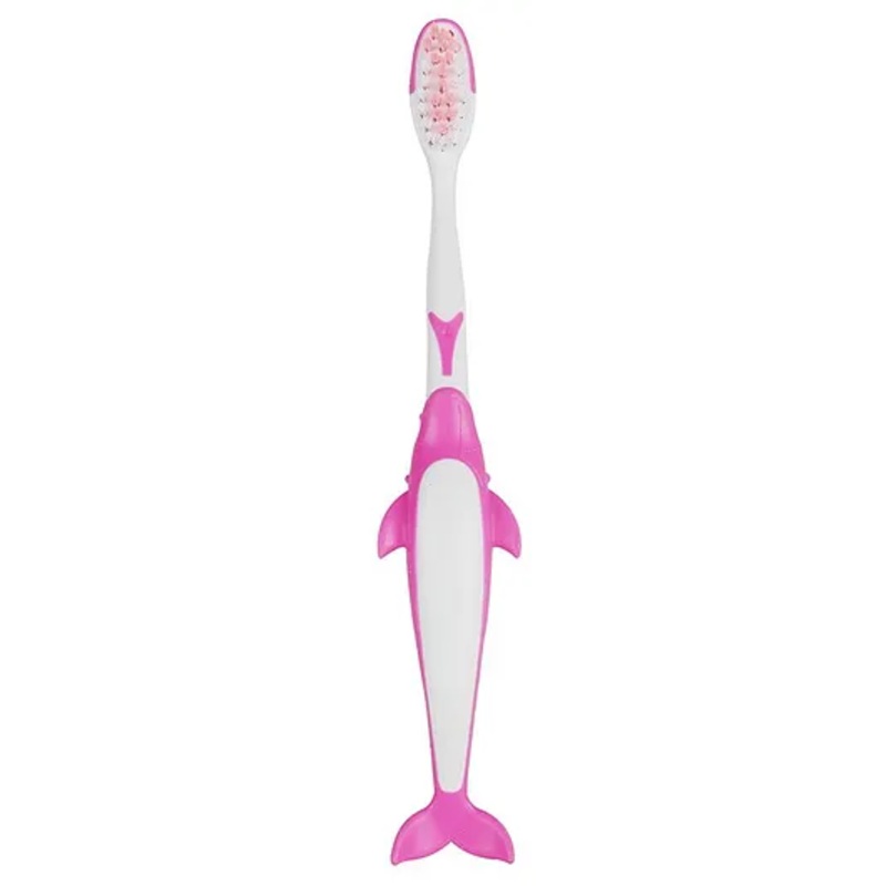 PASSION PETALS Dolphin Shape Toothbrush – Pink