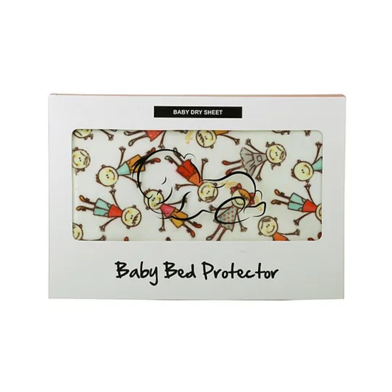 Zikku Cute Printed Dry Sheets Large Size Kids Print – White