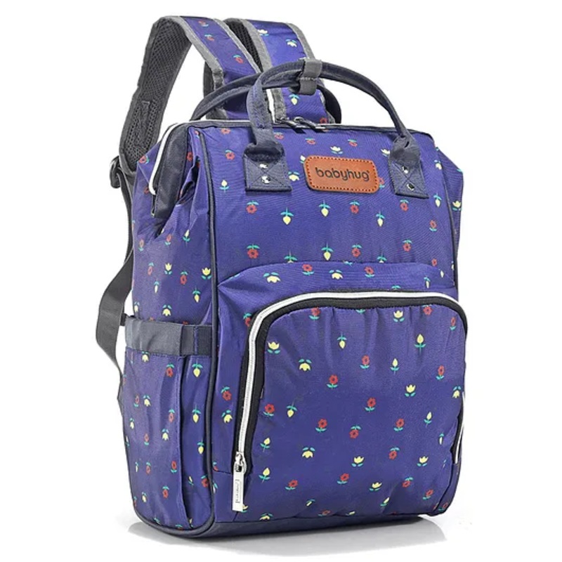 Babyhug Backpack Style Maternity Diaper Bag- Blue
