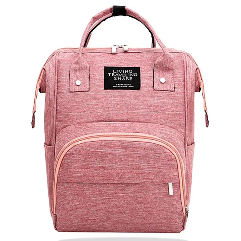 Bembika Diaper Bags For Mom And Dad Kids Diaper Bags For Travel Backpack- Textured Pink