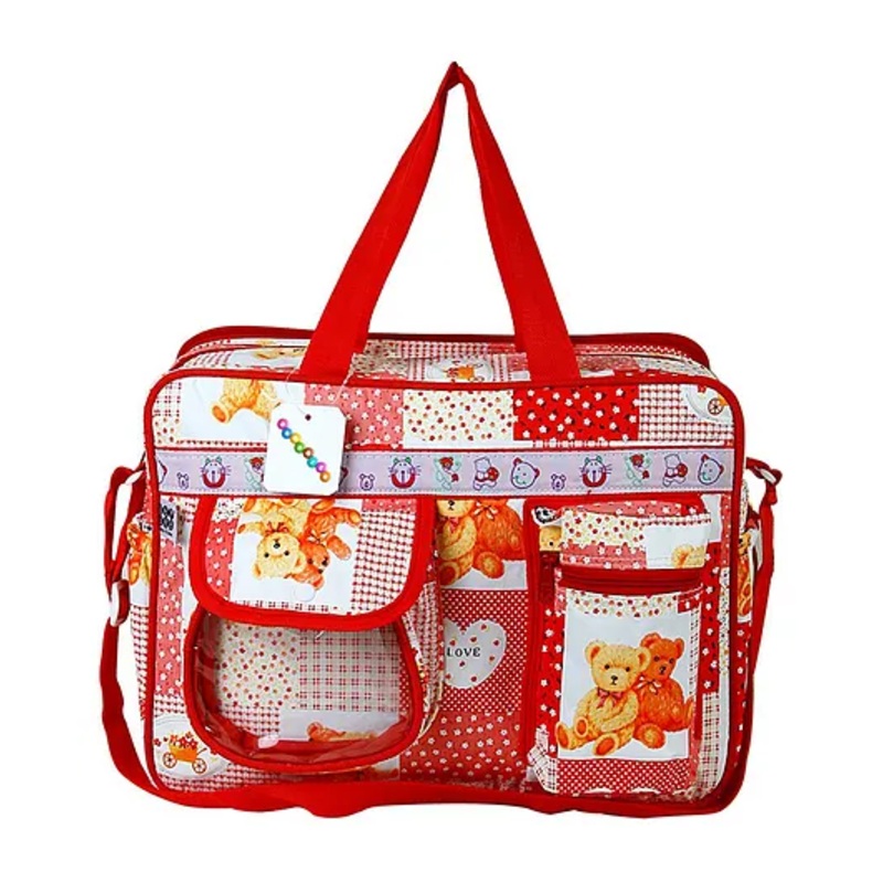 FANTASY INDIA Baby Diaper Nappy Changing Bag Mama’s Diaper Bag One Size – Red