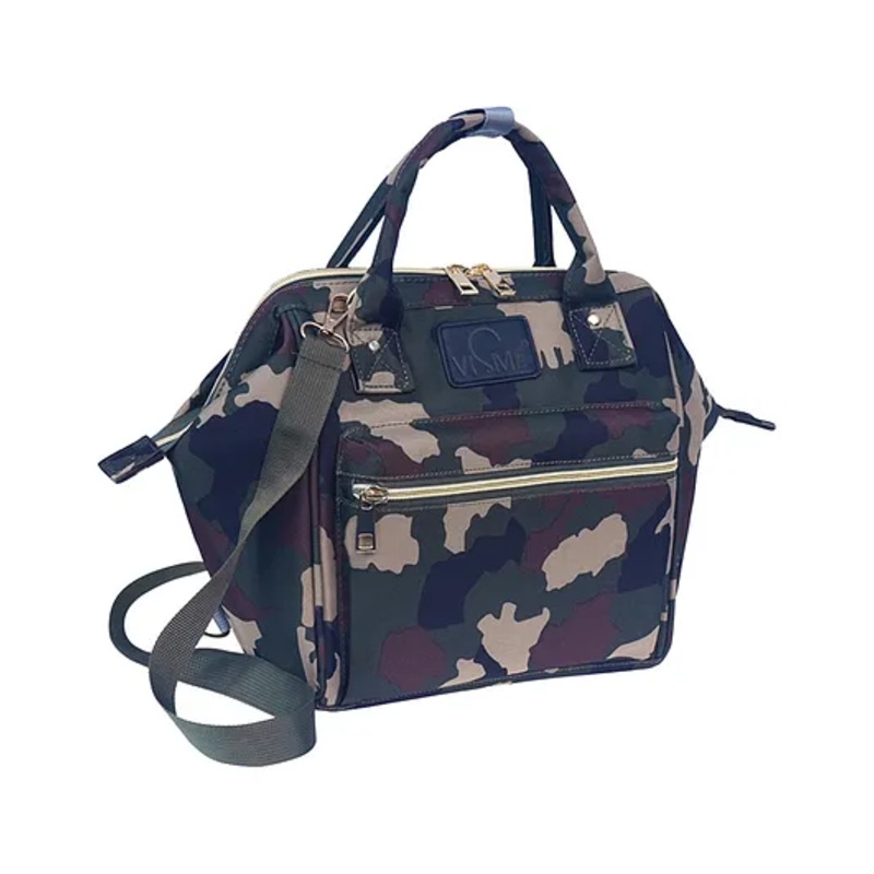 VISMIINTREND Itsy Bitsy Stylish Mini Baby Diaper Bag Backpack for New Mother – Red Green