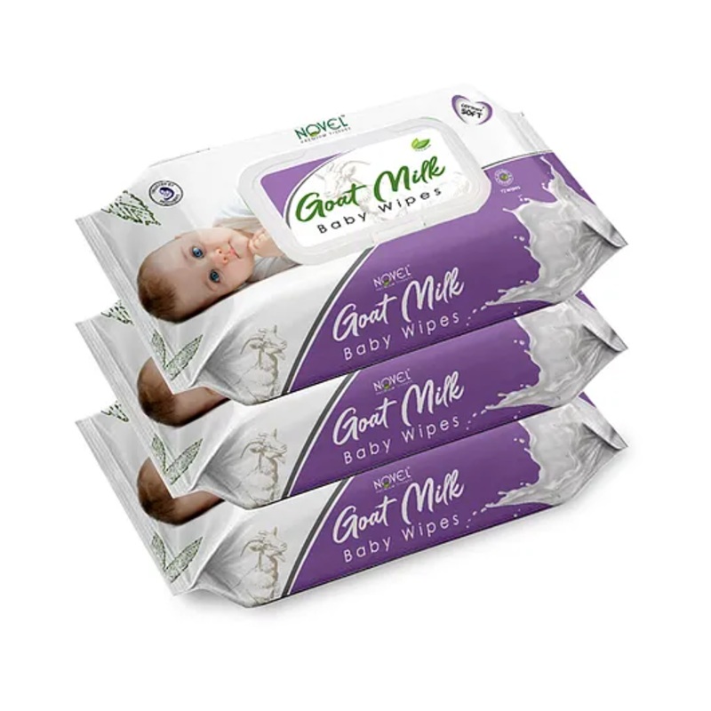 Babio Goat Milk Baby Wipes 72’s Sheet Pack Of 3