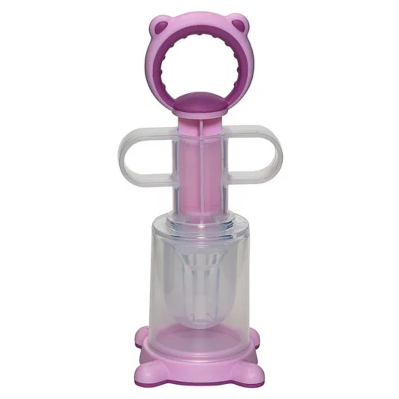 Basics Baby Medicine Feeder with Silicone Syringe- Pink