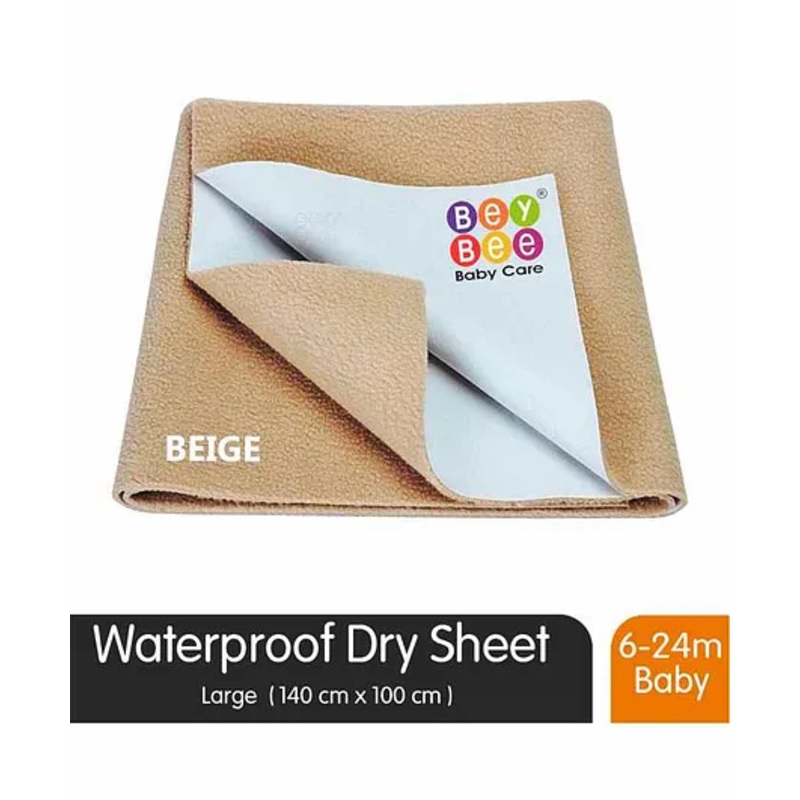 BeyBee Quickly Dry Waterproof  Large Size Bed Protector Sheet – Beige