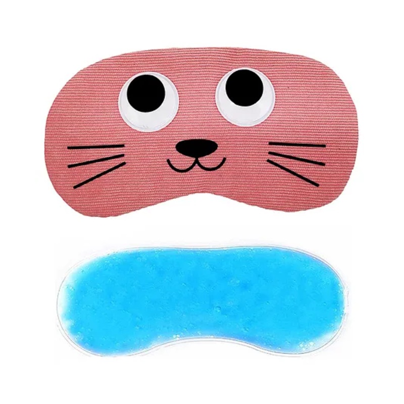 Jenna Eyes Cat Pink Face Sleeping Eye Mask With cooling Gel