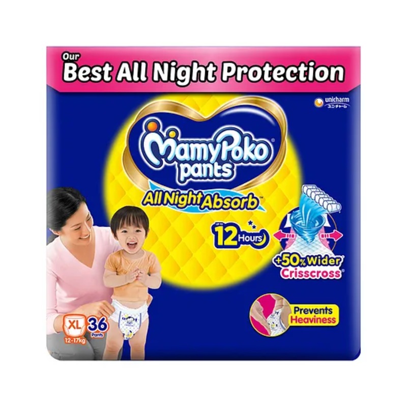 MamyPoko Pants All Night Absorb Extra Large – 36 pieces