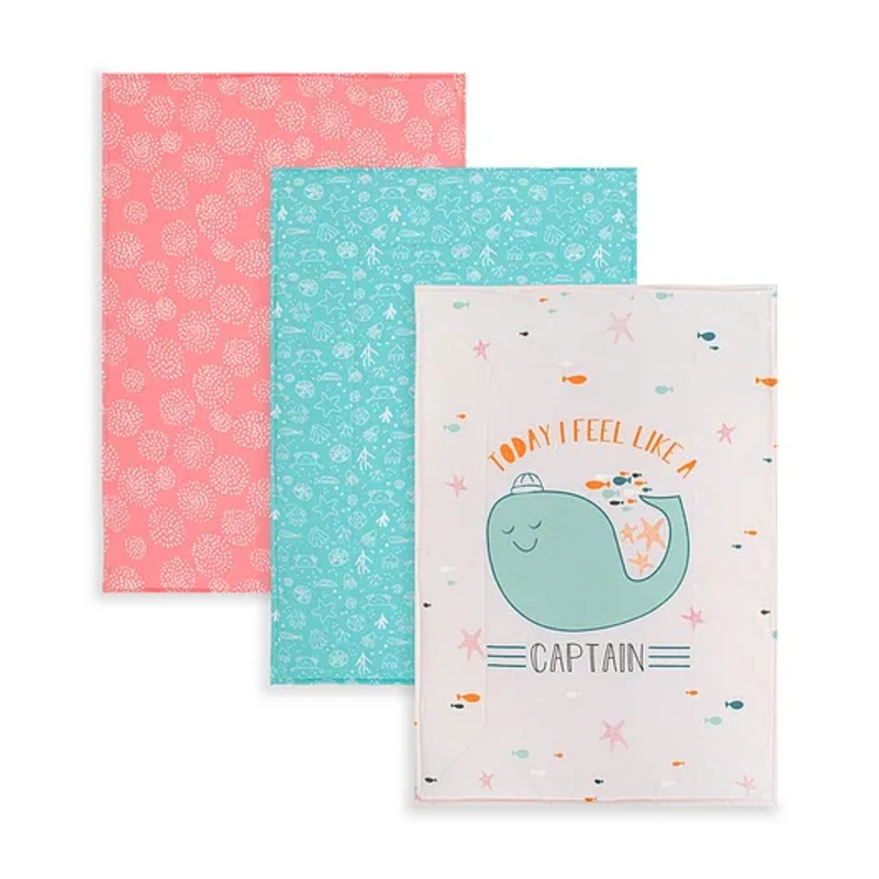 Tidy Sleep Sea Captain Diaper Changing Mats For Baby Pack Of 3