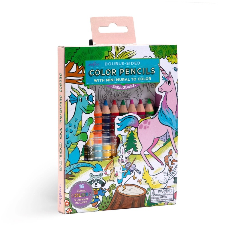 eeBoo Magical Creature Color Pencil Mini Mural