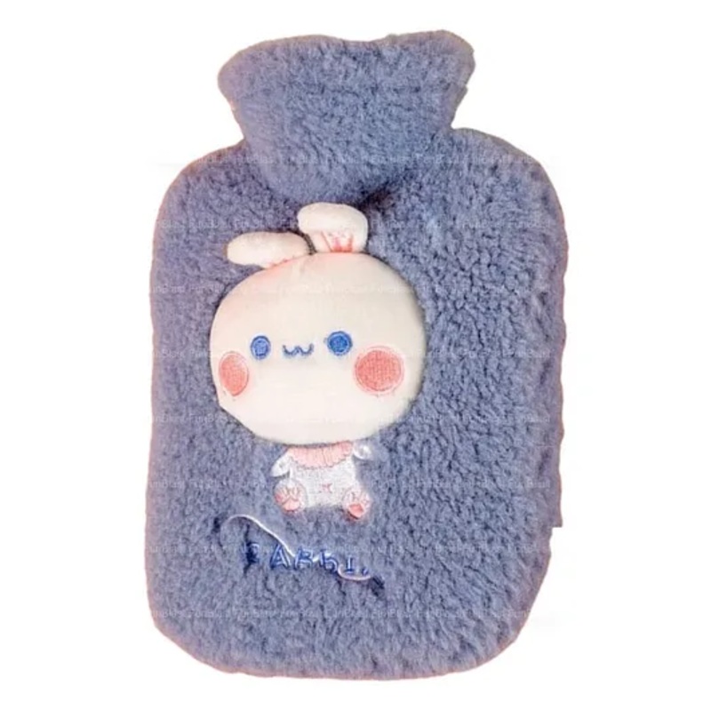 FunBlast Rabbit Design Hot Water Bag with Soft Cover 1000 ml – Purple