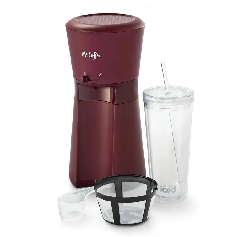 Iced Coffee Maker with Reusable Tumbler and Coffee Filter