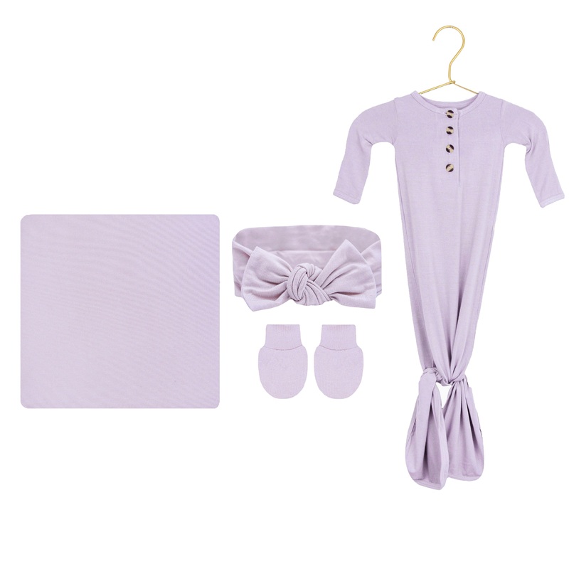 Isabelle Newborn Headband Bundle (Gown)