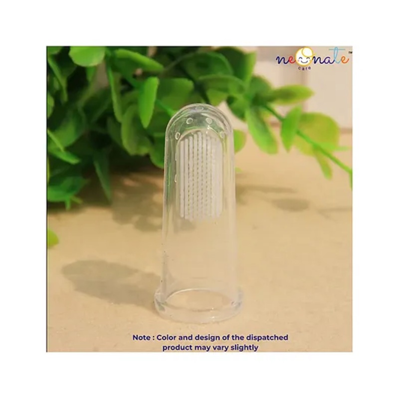 NeonateCare Baby Finger Brush with protective case  – White