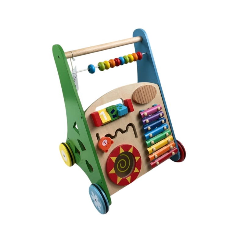 Pidoko Kids Wooden Walker, Multi