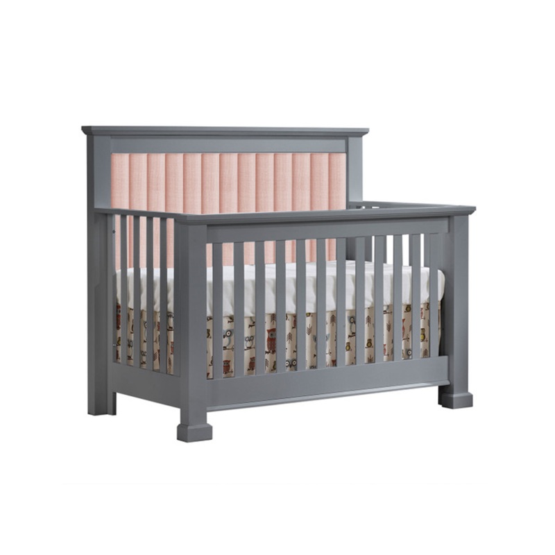 Taylor Convertible Crib with Blush Upholstery