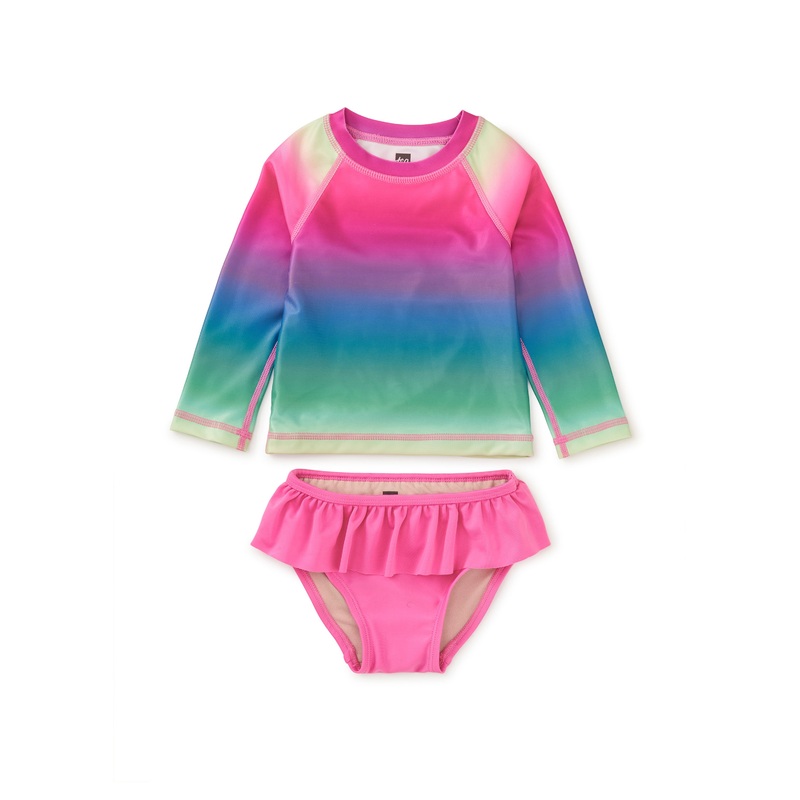 Tea Collection Rash Guard Baby Swim Set – Rio De Janiero Rainbow
