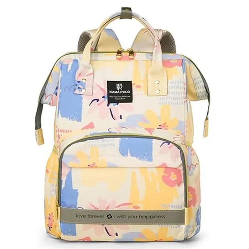 Winnies All-in-One Baby Diaper Bag Backpack Yellow