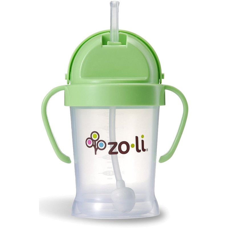 ZoLi BOT 6 oz Straw Sippy Cup – Green