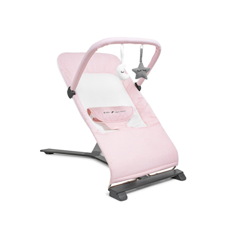 Baby Delight Alpine Deluxe Portable Bouncer, Peony Pink