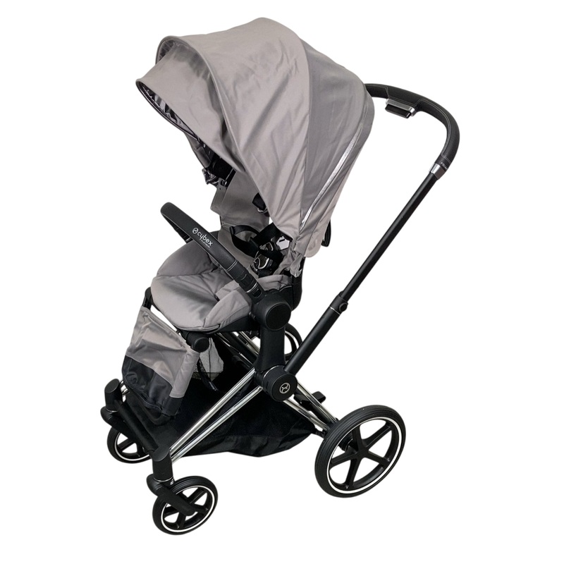 Cybex PRIAM Stroller, 2019, Manhattan Grey, Chrome With Black Details