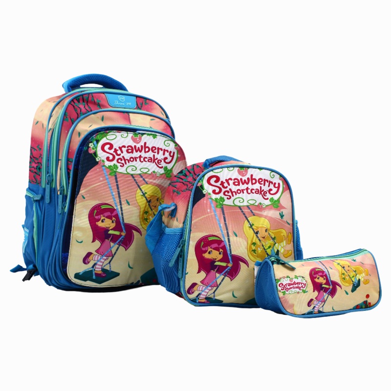 Strawberry Shortcake School Set 3 Faces in 1  17 Inches