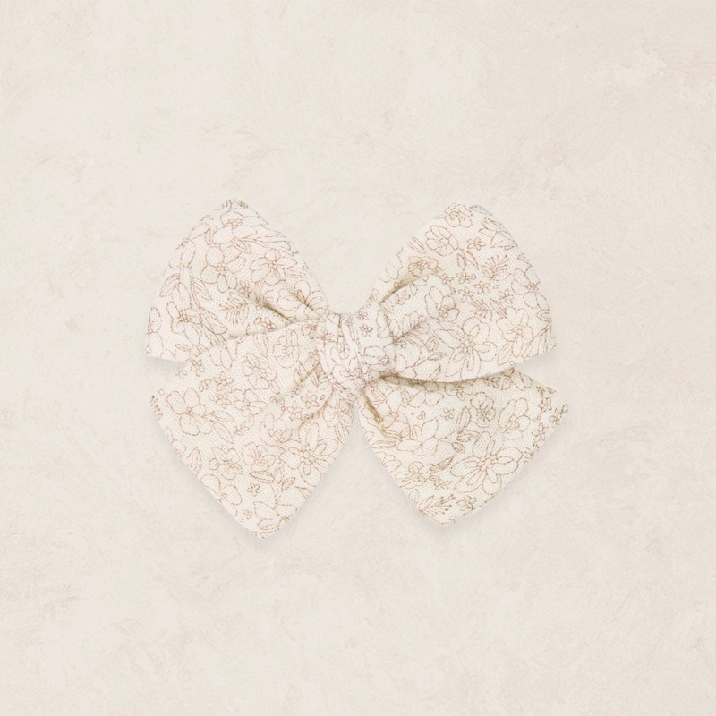 Adventure Bow – Tan Bloom Clip