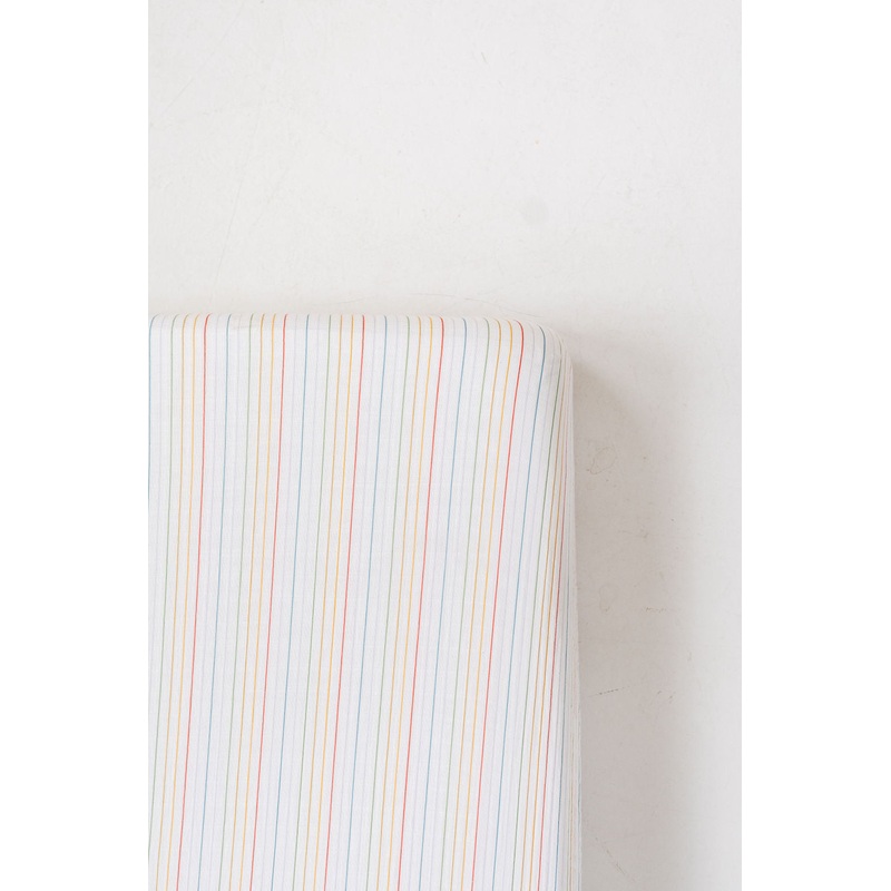 Clementine Kids Rainbow Stripe Crib Sheet
