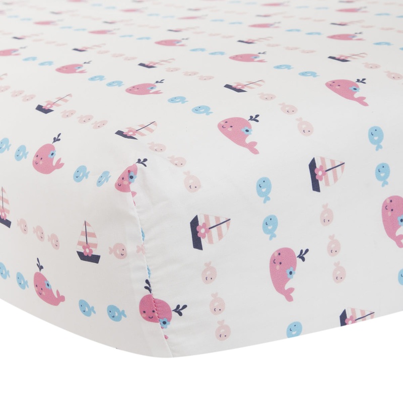 Lambs & Ivy Splish Splash Fitted Crib Sheet