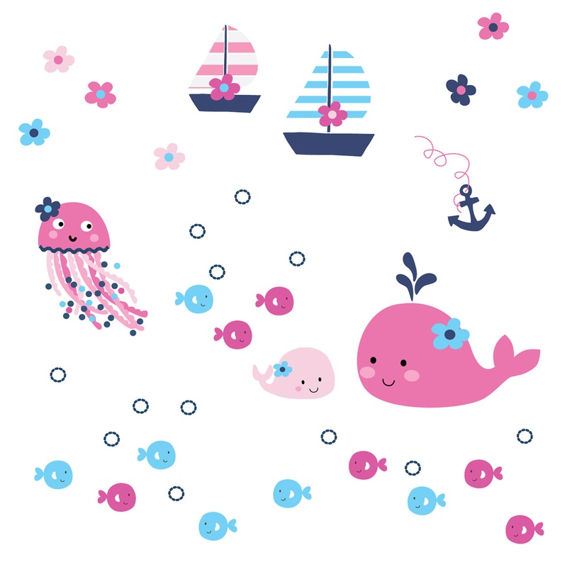 Lambs & Ivy Splish Splash Wall Appliques