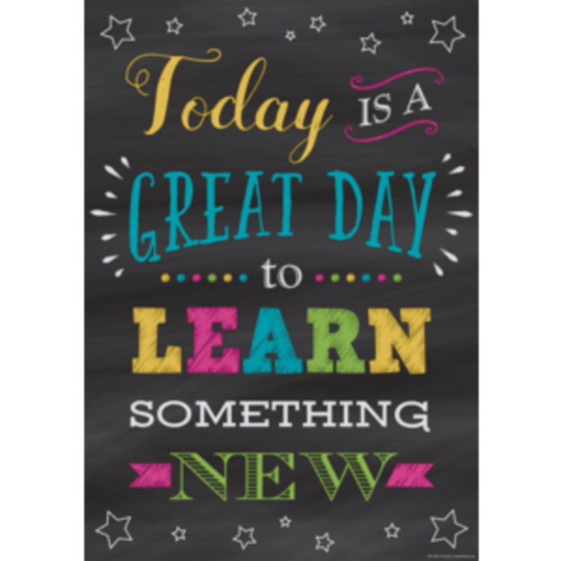 Today Is a Great Day to Learn Something New Positive Poster