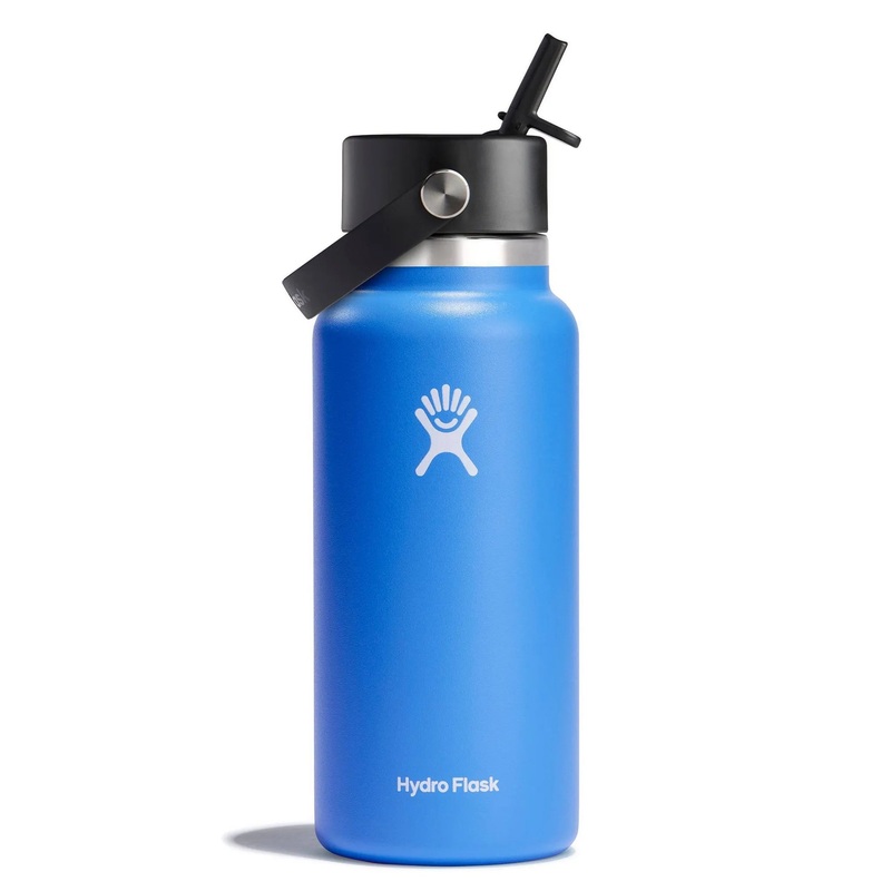 32oz Wide Mouth Flex Straw Travel Water Bottle- Cascade