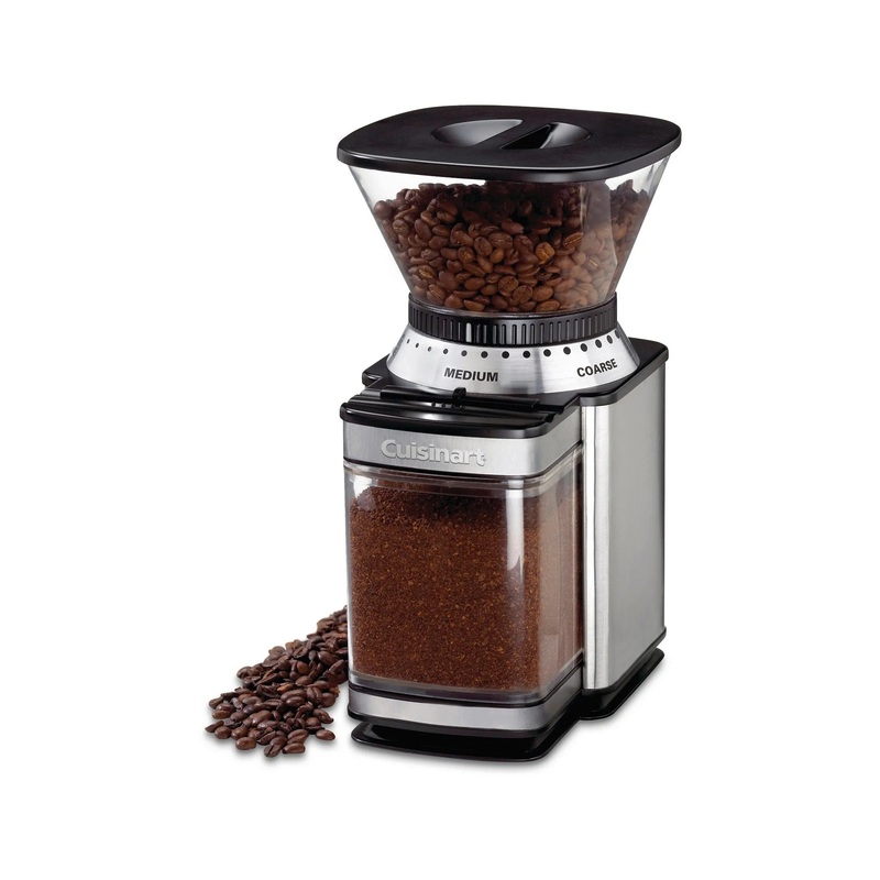 Automatic Burr Mill – Stainless Steel – DBM-8P1: 18 Settings, Electric Coffee Grinder, 32 Cup Capacity, Safety Interlock