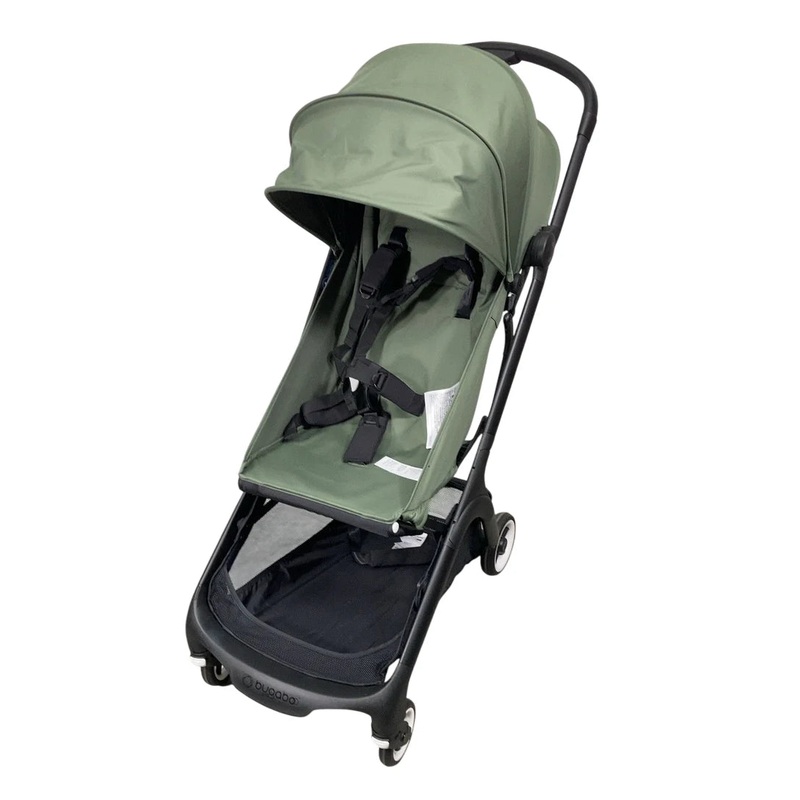 Bugaboo Butterfly Stroller, 2024, Black, Forest Green, Forest Green