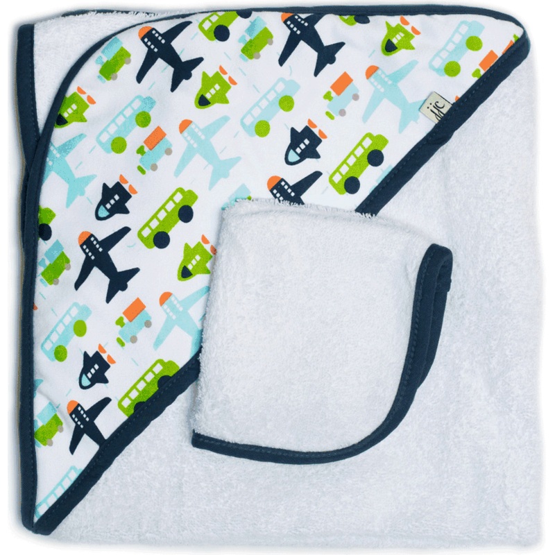 JJ Cole Hooded Towel Set – White Vroom