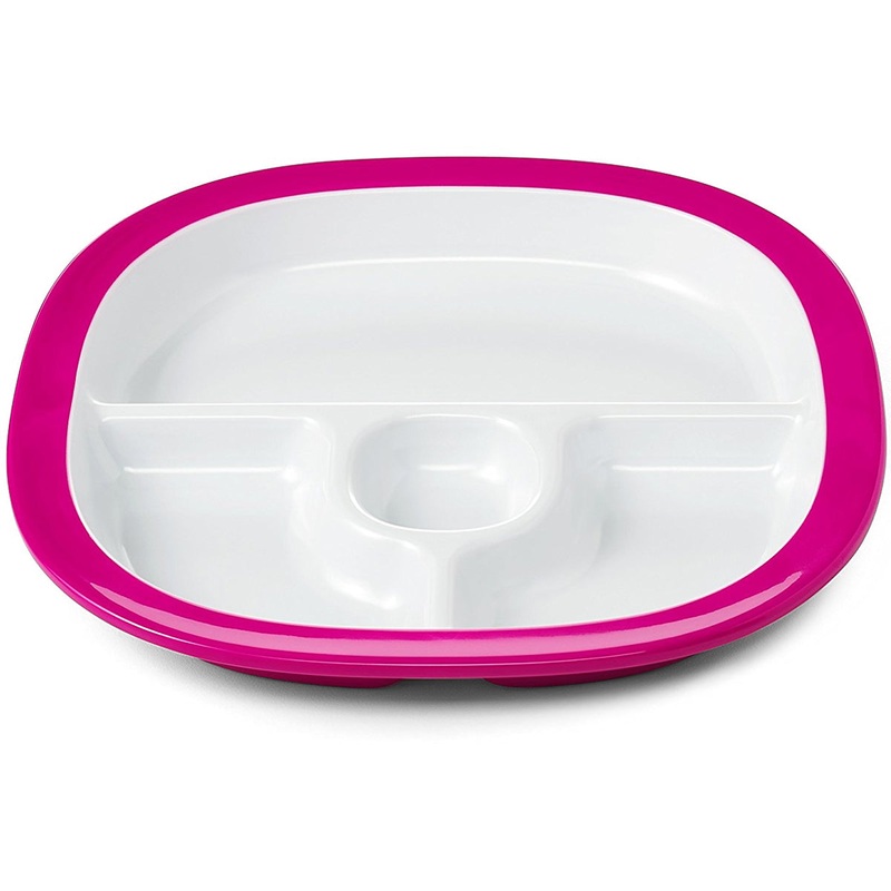 OXO Tot Melamine Divided Plate – Pink