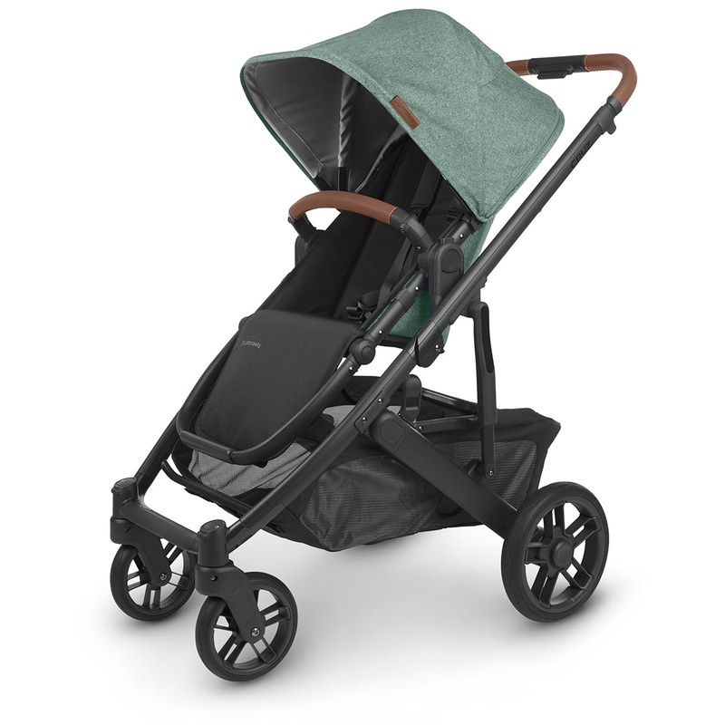 UPPAbaby OPEN BOX CRUZ V2 Stroller – Gwen (Green Melange / Carbon / Saddle Leather)
