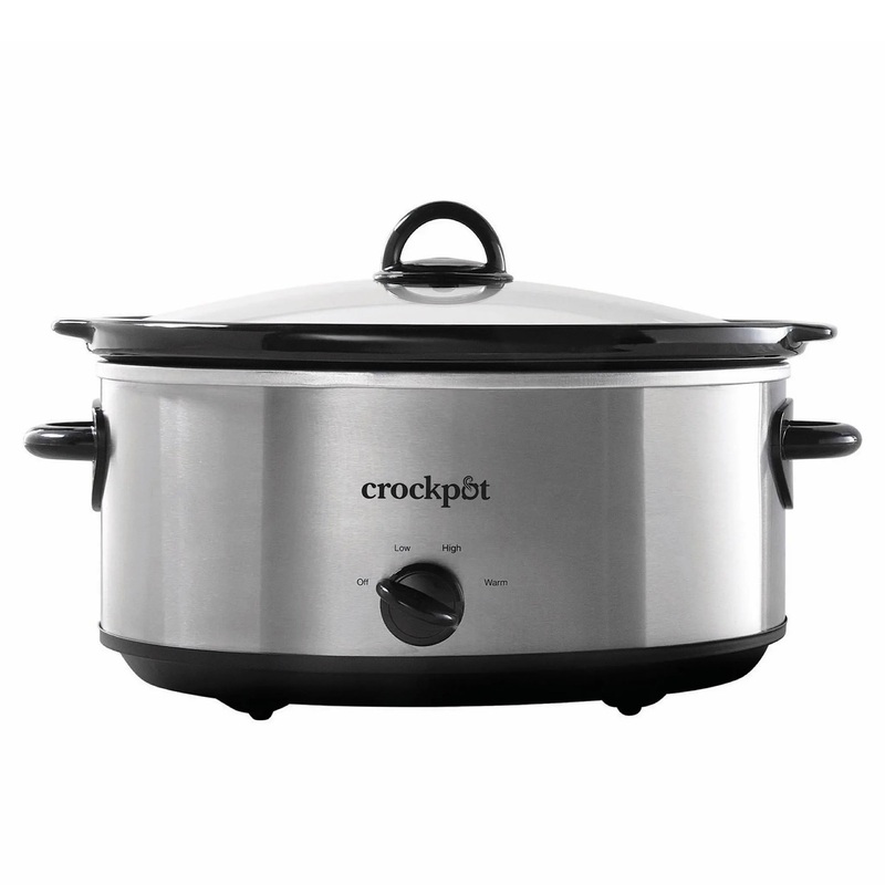 7qt Manual Slow Cooker – Stainless Steel