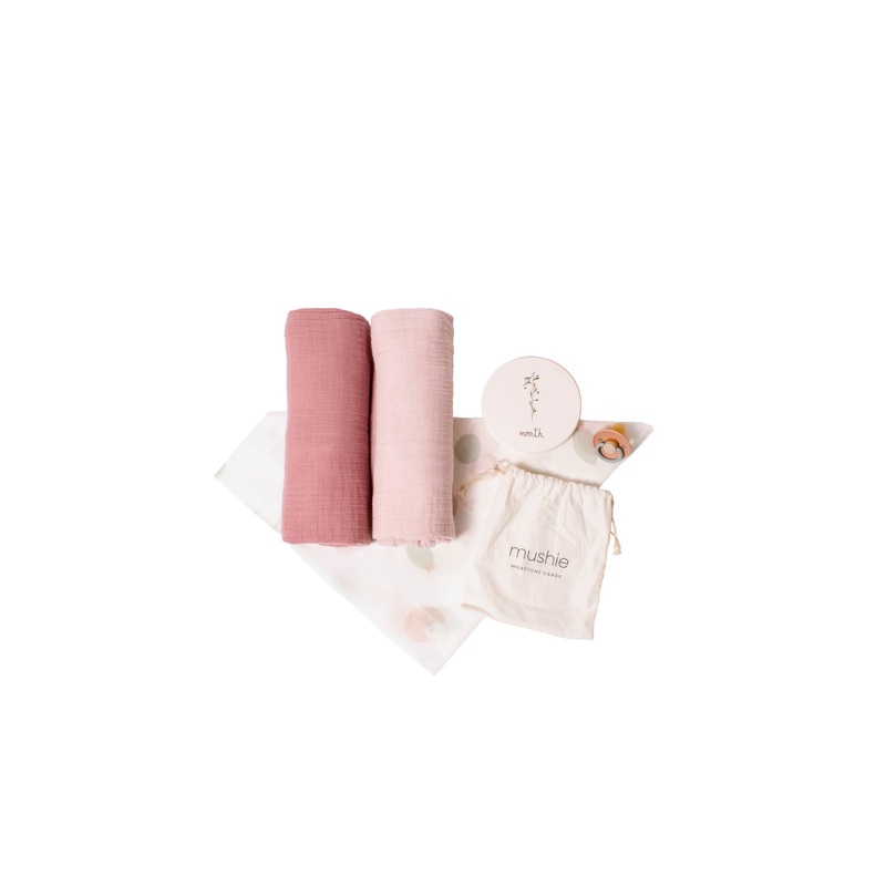 Baby Girl Swaddle Gift Set