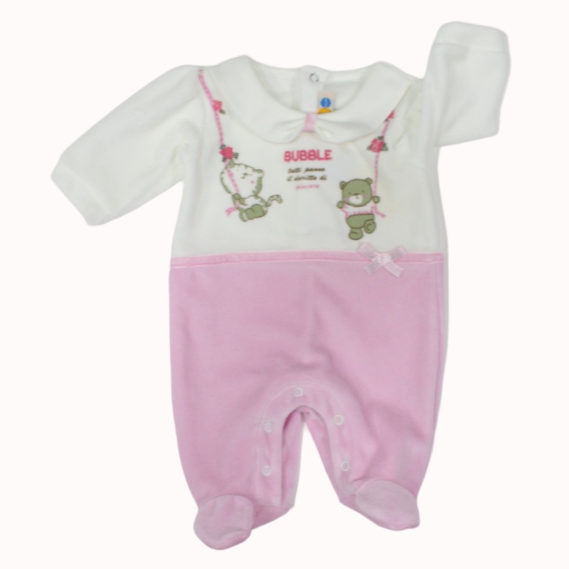 Bubbly Long-Sleeved Baby Footie