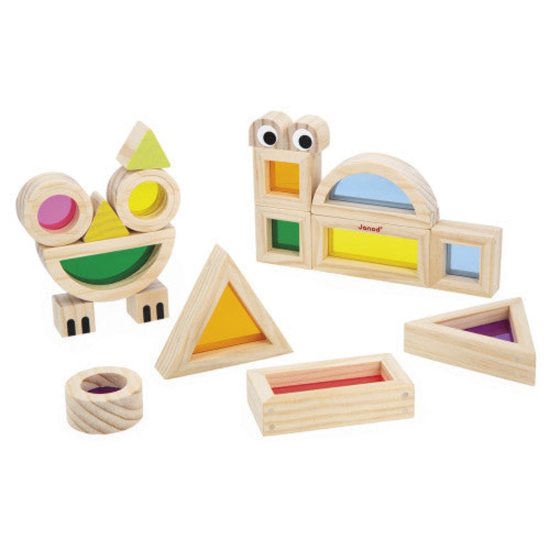 Janod Sensory Translucent Stacking Blocks