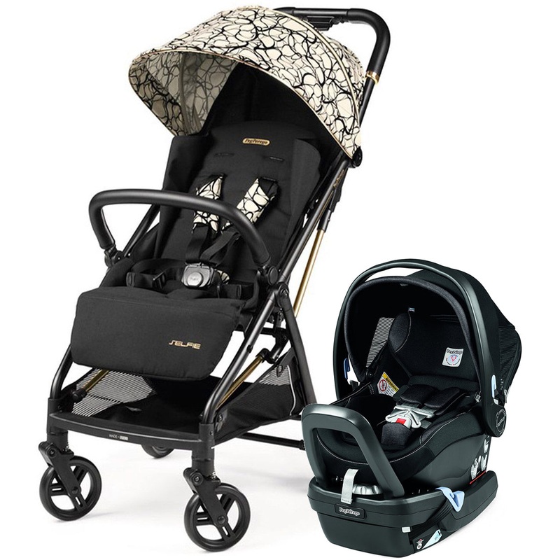 Peg Perego Selfie + Primo Viaggio 4-35 Nido Travel System – Graphic Gold / Onyx